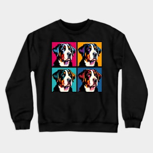 Greater Swiss Mountain Dog Pop Art - Dog Lover Gifts Crewneck Sweatshirt